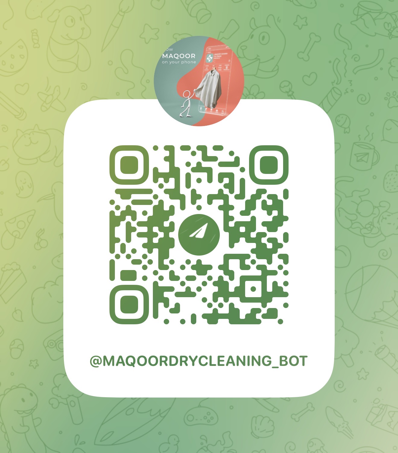 Telegram bot QR code